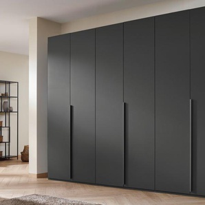 Drehtürenschrank Purisma, grapit, 301 cm, mit umfangreicher Zusatzausstattung