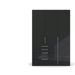 Drehtürenschrank Purisma | schwarz | 151 cm | 223 cm |