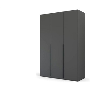 Drehtürenschrank Purisma | schwarz | 151 cm | 223 cm |