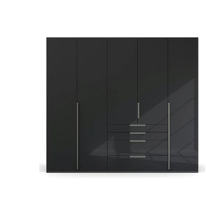 Drehtürenschrank Purisma | schwarz | 251 cm | 223 cm |