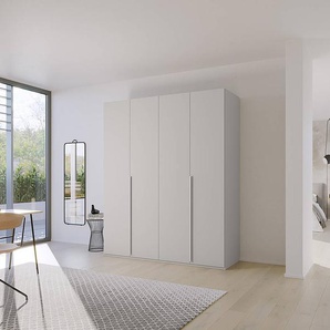 Drehtürenschrank Purisma Typ A 201cm Grau/Seidengrau