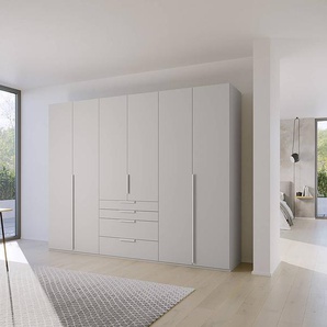 Drehtürenschrank Purisma Typ B 301cm Grau/Seidengrau