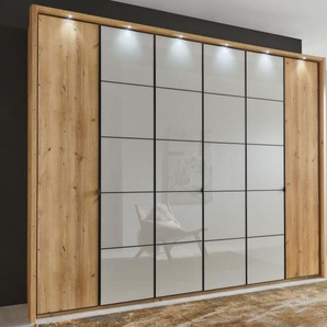 Drehtürenschrank Quito, champagner, 300 x 236 cm