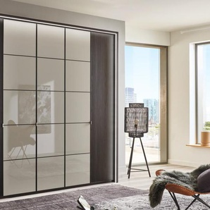 Drehtürenschrank Quito, kieselgrau, 250 cm