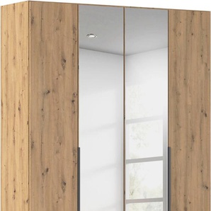 Drehtürenschrank RAUCH Kleiderschrank Schrank Garderobe AGORDO mit Dekor- oder Hochglanzfront, braun (eiche artisan), B:181cm H:210cm T:54cm, Holzwerkstoff, Schränke, durchdachte Innenausstattung, in 6 Breiten und 2 Höhen MADE IN GERMANY, Topseller