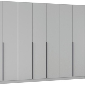 Drehtürenschrank RAUCH Kleiderschrank Schrank Garderobe AGORDO mit Dekor- oder Hochglanzfront, grau (seidengrau), B:315cm H:210cm T:54cm, Holzwerkstoff, Schränke, durchdachte Innenausstattung, in 6 Breiten und 2 Höhen MADE IN GERMANY, Topseller