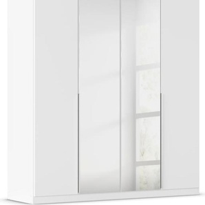 Drehtürenschrank RAUCH Kleiderschrank Schrank Garderobe AGORDO mit Dekor- oder Hochglanzfront Schränke Gr. B/H/T: 181 cm x 210 cm x 54 cm, 4 St., weiß (alpinweiß) Drehtürenschränke Bestseller