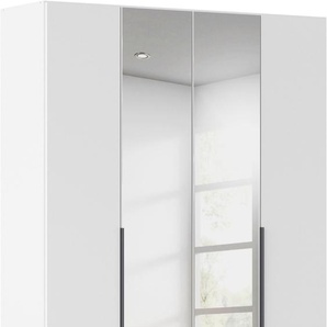 Drehtürenschrank RAUCH Kleiderschrank Schrank Garderobe AGORDO mit Dekor- oder Hochglanzfront, weiß (alpinweiß), B:181cm H:229cm T:54cm, Holzwerkstoff, Schränke, durchdachte Innenausstattung, in 6 Breiten und 2 Höhen MADE IN GERMANY, Topseller