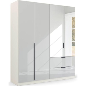 Drehtürenschrank RAUCH Modern by Quadra Spin Schränke Gr. B/H/T: 181 cm x 210 cm x 54 cm, 4 St., weiß (alpinweiß, glas kristallweiß) Drehtürenschränke