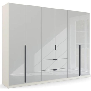 Drehtürenschrank RAUCH Modern by Quadra Spin Schränke Gr. B/H/T: 271 cm x 210 cm x 54 cm, 6 St., weiß (alpinweiß, glas kristallweiß) Drehtürenschränke