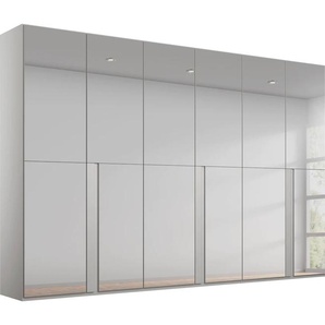 Drehtürenschrank RAUCH Talus Schränke Gr. B/H/T: 300 cm x 223 cm x 61 cm, Mit Grauspiegel, 6 St., grau (seidengrau, grauspiegel) Drehtürenschränke mit umfangreicher Innenausstattung, wahlweise oder ohne Spiegel