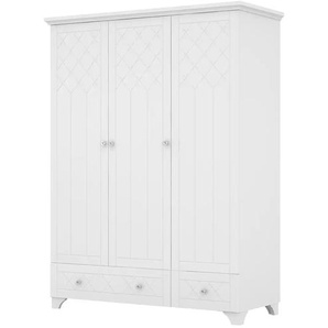 Drehtürenschrank  Royal White ¦ weiß ¦ Maße (cm): B: 156 H: 205,4 T: 64,6