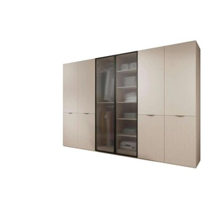 Drehtürenschrank 6 türig Sandbox ¦ beige ¦ Maße (cm): B: 303 H: 200