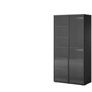 Drehtürenschrank mit Glastüren Sandbox ¦ schwarz ¦ Maße (cm): B: 101 H: 200
