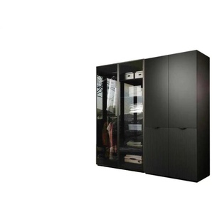 Drehtürenschrank 4 türig Sandbox ¦ schwarz ¦ Maße (cm): B: 202 H: 200