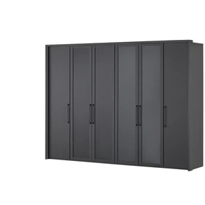 Drehtürenschrank - schwarz - Materialmix - 300 cm - 220 cm - cm 67,0 | Möbel Kraft