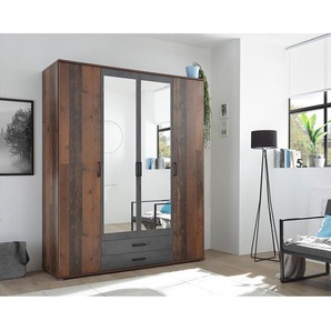 Drehtürenschrank Sergeac 160cm Multicolor
