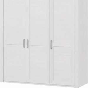 Drehtürenschrank SET ONE BY MUSTERRING Oakland Schränke Gr. B/H/T: 165 cm x 207 cm x 60 cm, weiß (pino aurelio) Drehtürenschränke Typ 74, Pino Aurelio, 3-türig im Landhausstil