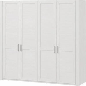 Drehtürenschrank SET ONE BY MUSTERRING Oakland Schränke Gr. B/H/T: 215 cm x 208 cm x 60 cm, weiß (pino aurelio) Drehtürenschränke Typ 72, Pino Aurelio, 4-türig im Landhausstil