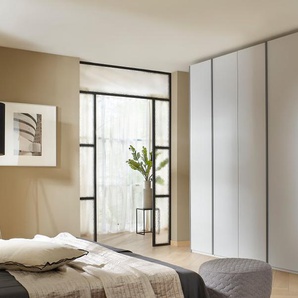 Drehtürenschrank Skat, seidengrau, 301 cm, mit umfangreicher Zusatzausstattung