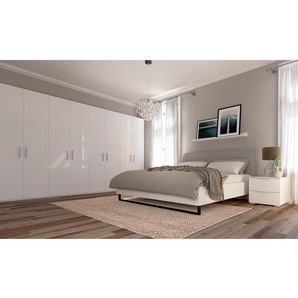 Drehtürenschrank SKØP III Hochglanz Weiß 360x222x60 cm (BxHxT) 8-türig Spanplatte Modern