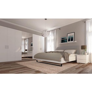Drehtürenschrank pure gloss reflect 360 x 222cm Weiß/Hochglanz Weiß/Weiß