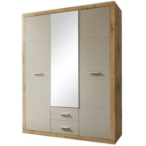 Drehtürenschrank  Stroud ¦ beige ¦ Maße (cm): B: 151 H: 198 T: 55.0
