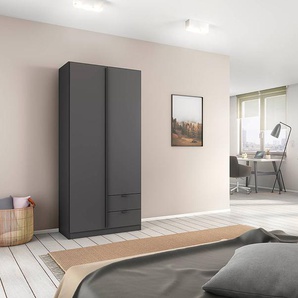 Drehtürenschrank Style Up 90cm Grau/Graumetallic ohne Spiegeltür/-en
