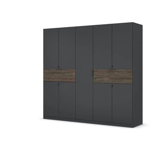 Drehtürenschrank Ticao | schwarz | 226 cm | 210 cm |