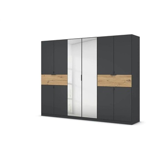Drehtürenschrank Ticao | schwarz | 271 cm | 210 cm |