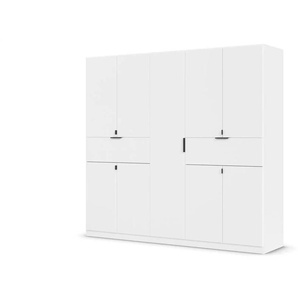 Drehtürenschrank Ticao | weiß | 226 cm | 210 cm |