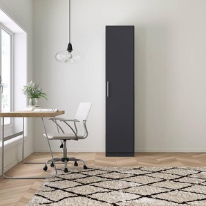 Drehtürenschrank V 47 x 210cm Grau/Graumetallic