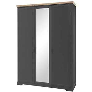 Drehtürenschrank  Varese ¦ grau ¦ Maße (cm): B: 160 H: 220 T: 64.0