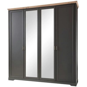 Drehtürenschrank  Varese ¦ grau ¦ Maße (cm): B: 210 H: 220 T: 64.0