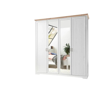 Drehtürenschrank  Varese ¦ weiß ¦ Maße (cm): B: 214 H: 220 T: 64.0