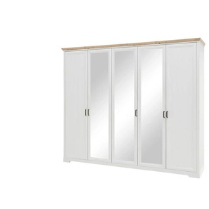 Drehtürenschrank  Varese ¦ weiß ¦ Maße (cm): B: 266 H: 220 T: 64.0