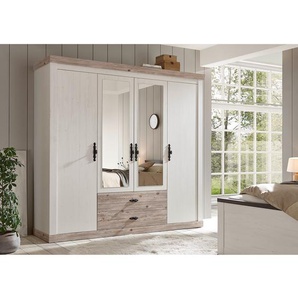 Drehtürenschrank Venelles 217cm Weiß