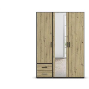 Drehtürenschrank Voyager | grau | 140 cm | 194 cm |