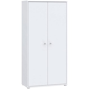 Drehtürenschrank, Weiß, Holzwerkstoff, 4 Fächer, 73.7x149.5x34.8 cm, Typenauswahl, Beimöbel erhältlich, Schlafzimmer, Kleiderschränke, Drehtürenschränke