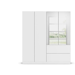 Drehtürenschrank Jamie ¦ weiß ¦ Maße (cm): B: 181 H: 197