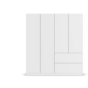 Drehtürenschrank  Jamie ¦ weiß ¦ Maße (cm): B: 181 H: 197