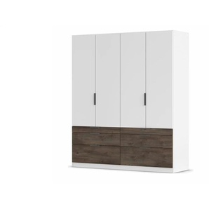 Drehtürenschrank  Bolton ¦ weiß ¦ Maße (cm): B: 181 H: 210