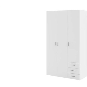 Drehtürenschrank - weiß - Materialmix - 115,8 cm - 200,4 cm - cm 49,5 | Möbel Kraft