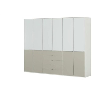 Drehtürenschrank - weiß - Materialmix - 300 cm - 236 cm - cm 58,0 | Möbel Kraft