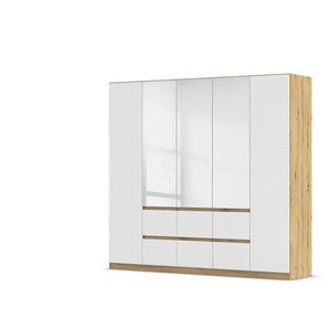 Drehtürenschrank  Wigan ¦ braun ¦ Maße (cm): B: 226 H: 210