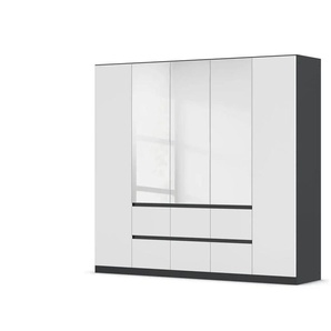 Drehtürenschrank  Wigan ¦ grau ¦ Maße (cm): B: 226 H: 210