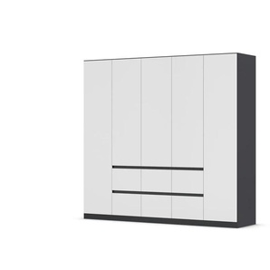 Drehtürenschrank  Wigan ¦ grau ¦ Maße (cm): B: 226 H: 210