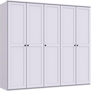 Drehtürenschrank WIMEX Chalet Schränke Gr. B/H/T: 225 cm x 210 cm x 58 cm, 5 St., weiß Drehtürenschränke in Landhausoptik
