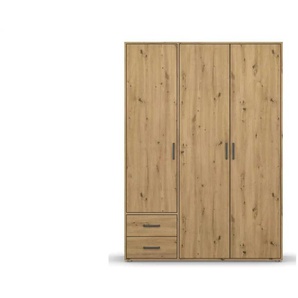Drehtürenschrank  Yarm ¦ braun ¦ Maße (cm): B: 140 H: 194