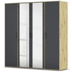 Drehtürenschrank  Yarm ¦ braun ¦ Maße (cm): B: 187 H: 194
